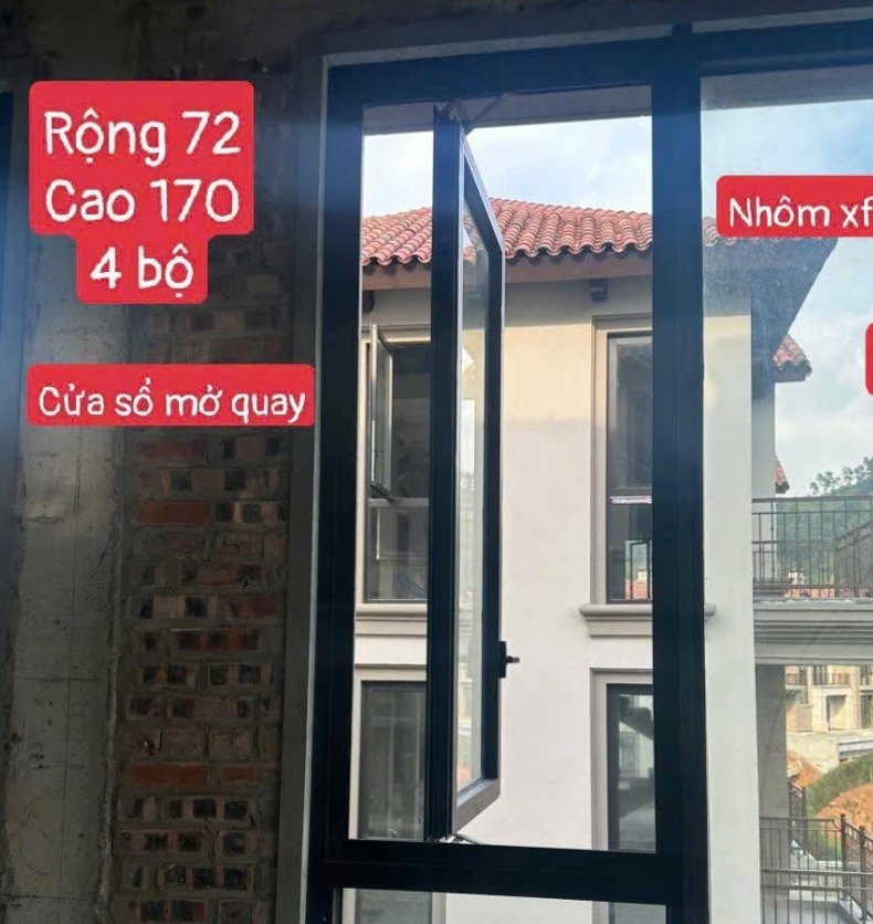 Cửa nhôm Xingfa mở quay Đà Nẵng