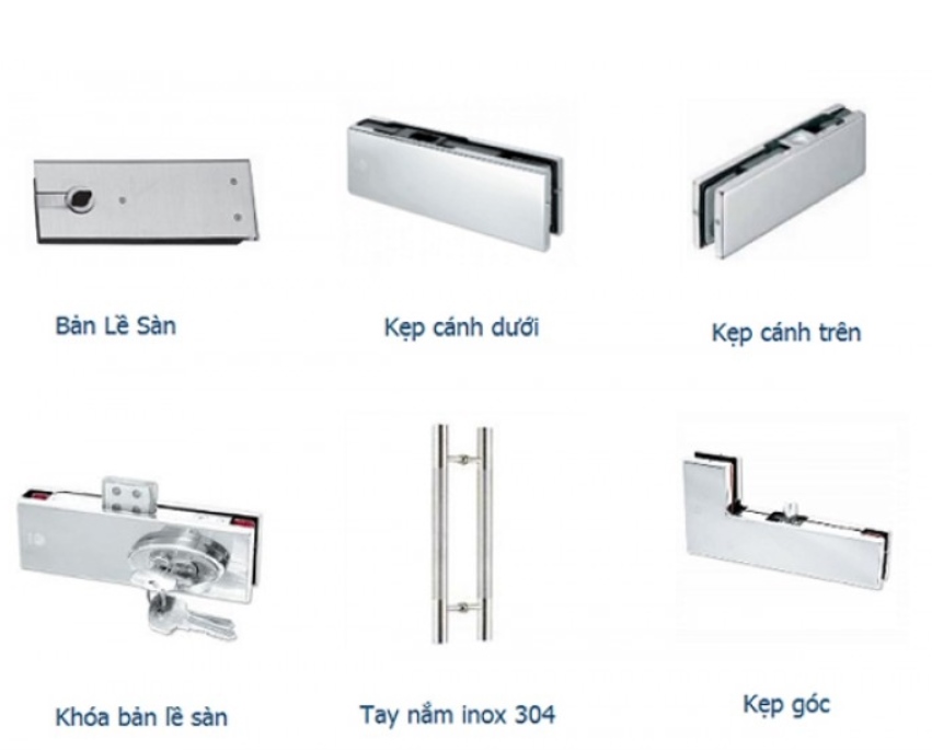 phụ kiện cửa kính cường lực